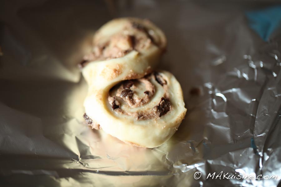 Petits pains amande choco